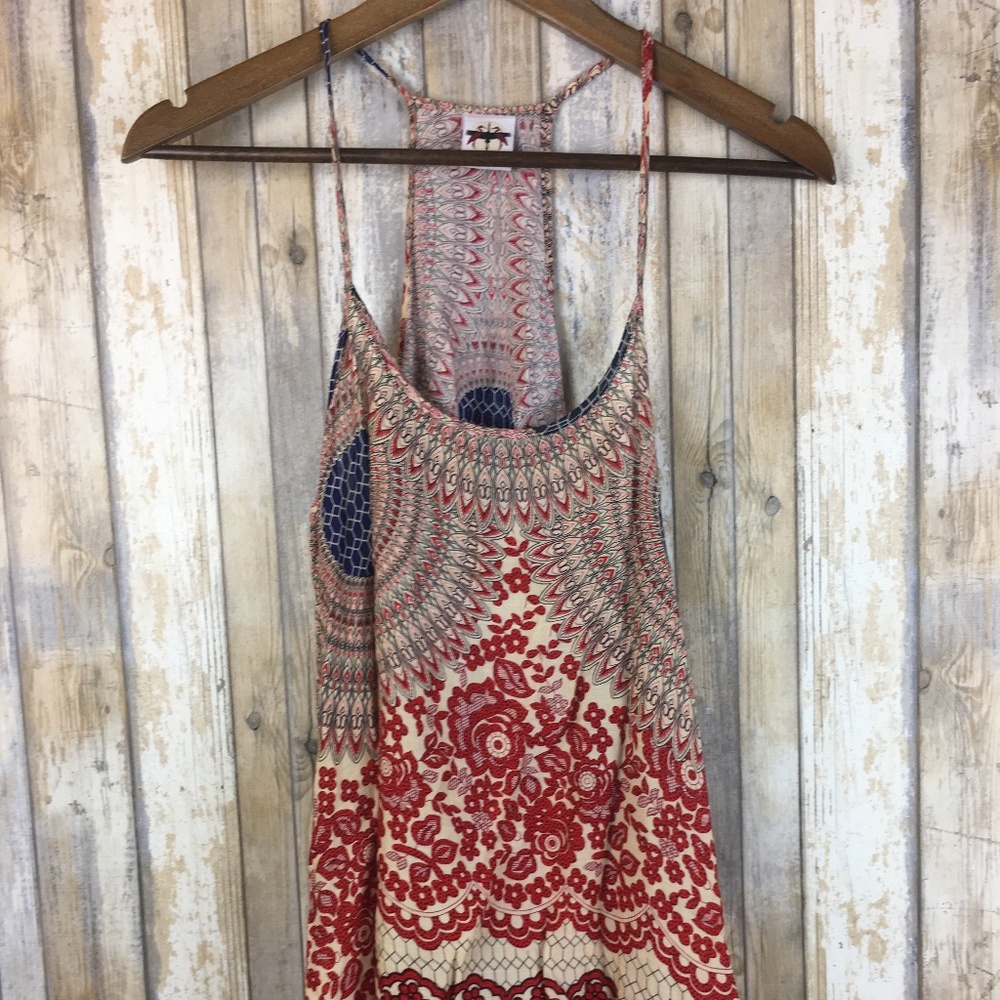 Three Cranes Gallery Spaghetti Strap Dress